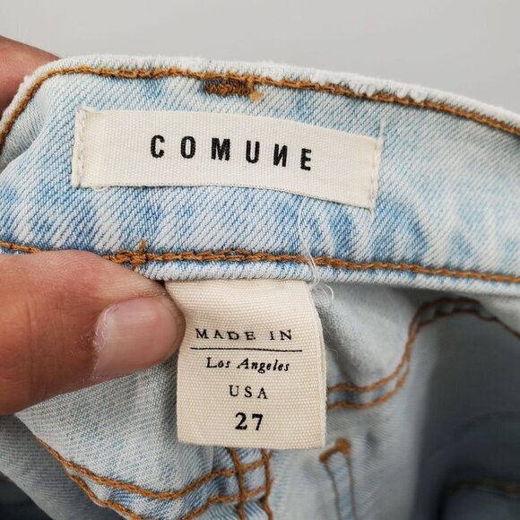 Comune Memphis Revival Jeans Distressed High Rise Button Fly Womens 27 NWOT - Picture 6 of 15